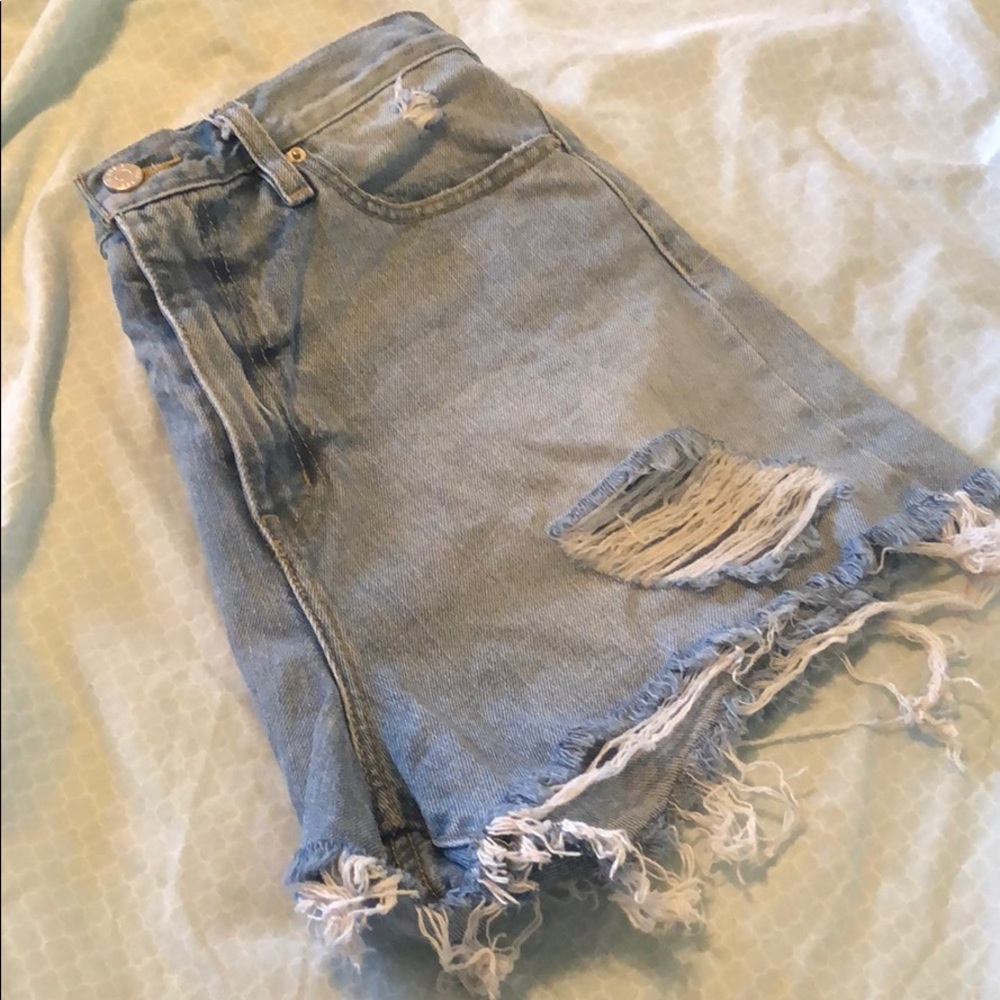 High rise shorts